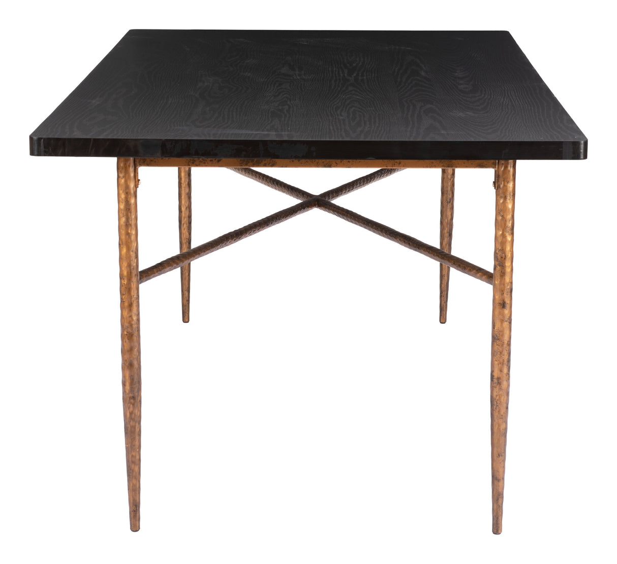Nida Dining Table Black & Bronze by Zuomod at Eve Furniture