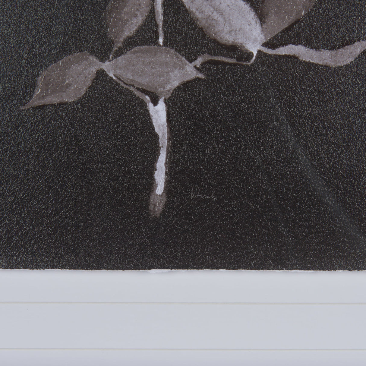 Night Leaves II by Mercana Studio a Hand Embellished Textured Framed Art Print Matted under Glass by Mercana at Eve Furniture
