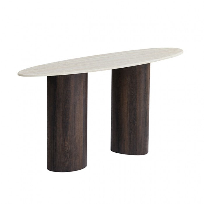 Nikos Dark Walnut Sofa Table by Furniture of America at Eve Furniture