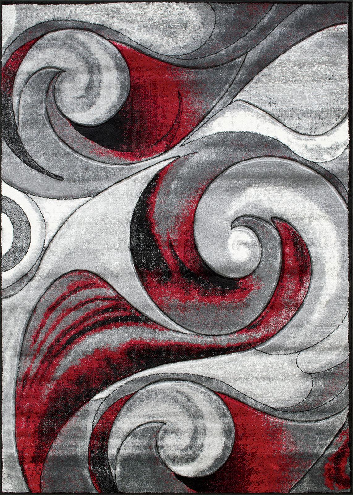 Niksar Red Area Rug by Furniture of America at Eve Furniture