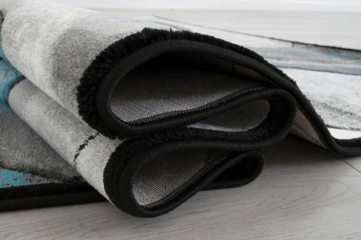 Niksar Turquoise Area Rug by Furniture of America at Eve Furniture