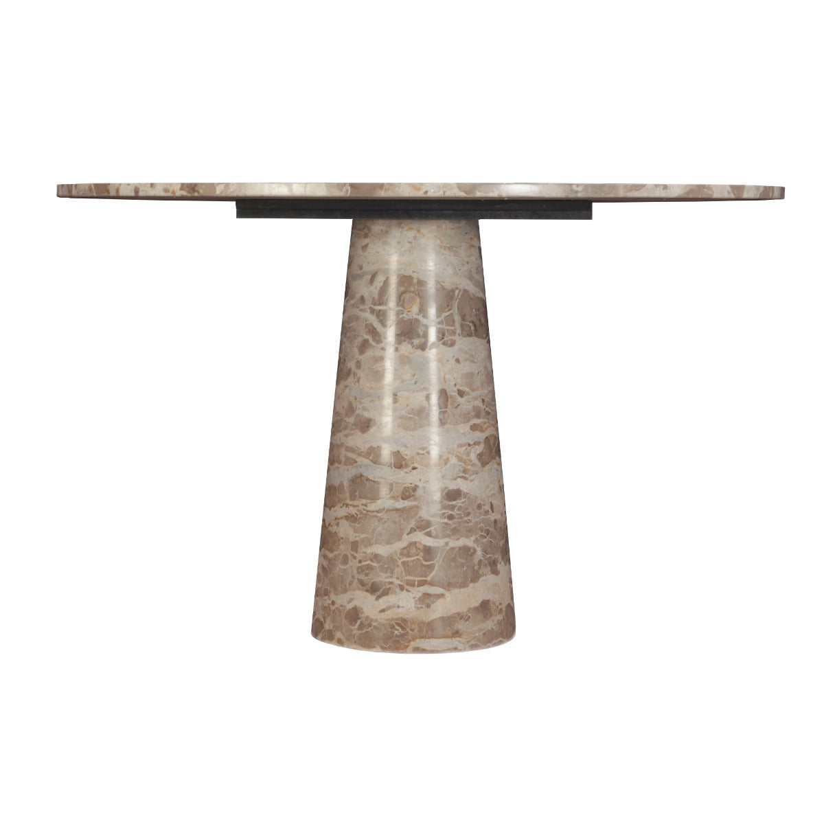 Nile 48" Round Dining Table in Capri Beige Marble by Home Trends & Design at Eve Furniture