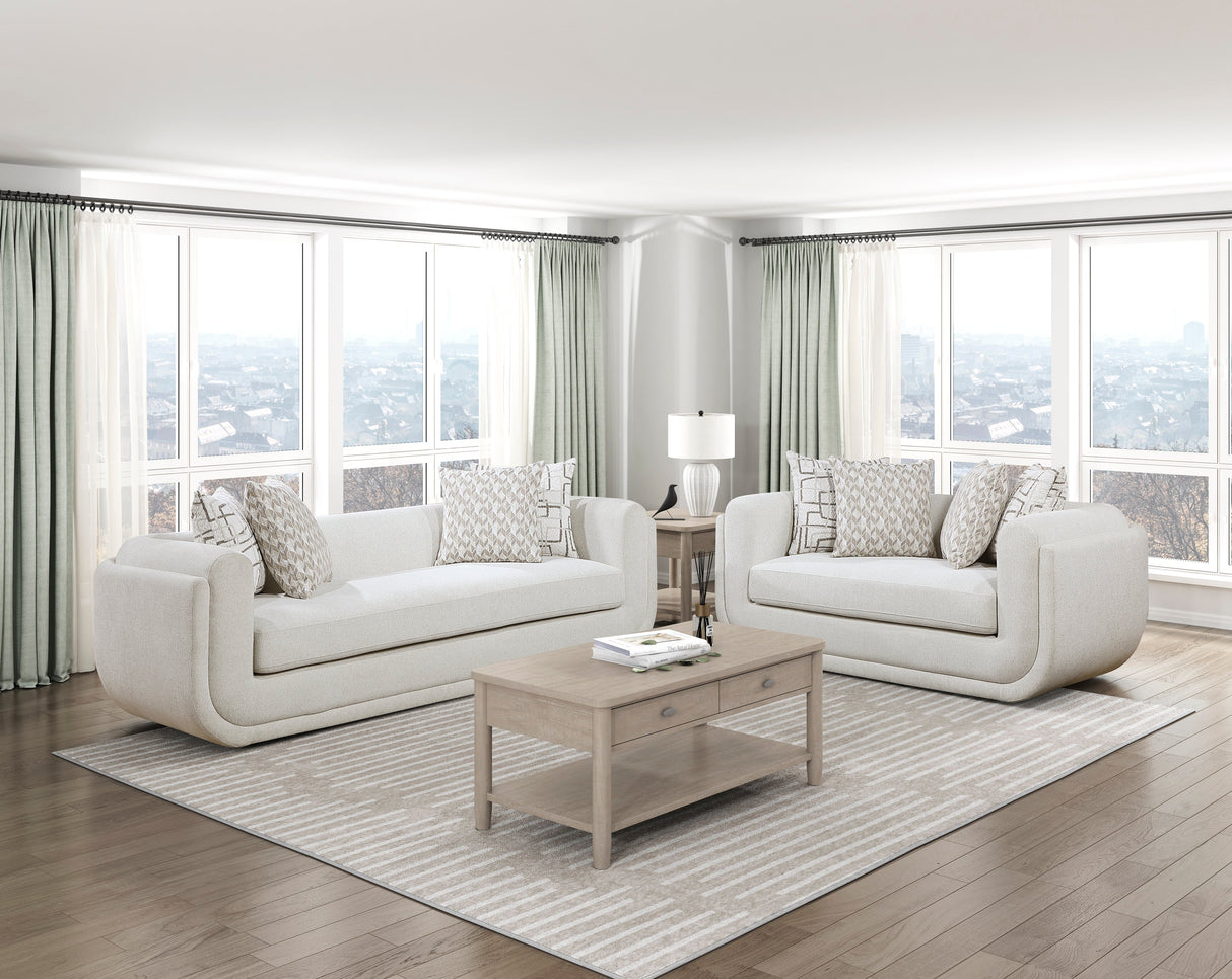 Nimbus Beige Sofa by Homelegance at Eve Furniture