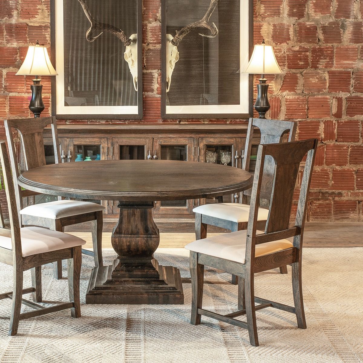 Nimes 18" Upholstered Dining Chair in Weathered Mango, Set of 2 by Home Trends & Design at Eve Furniture