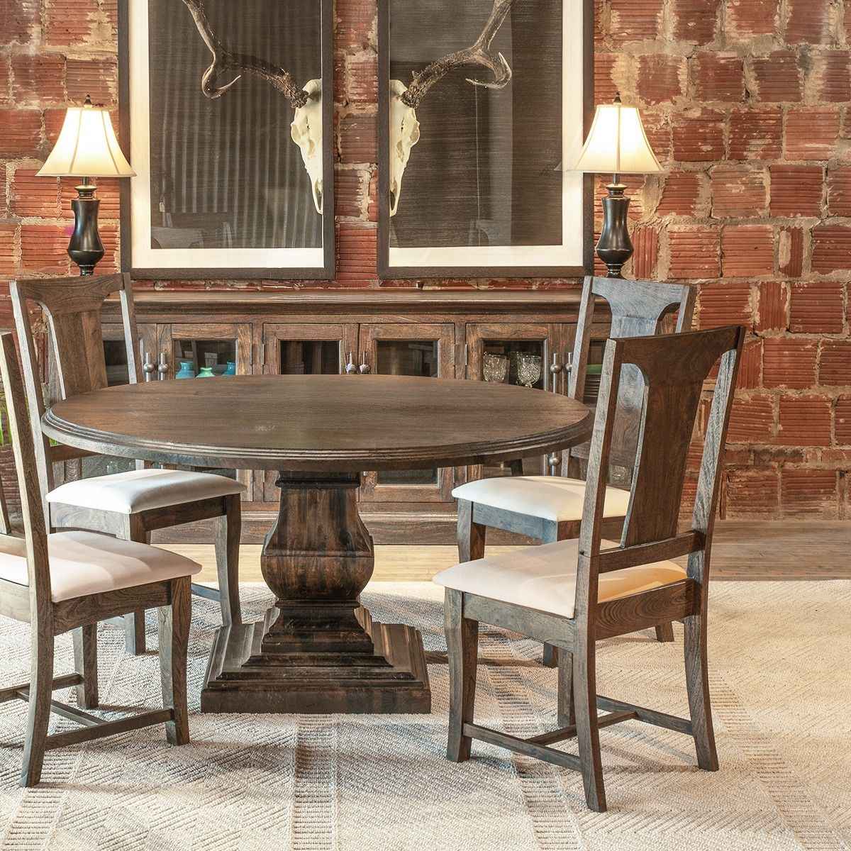 Nimes 18" Upholstered Dining Chair in Weathered Mango, Set of 2 by Home Trends & Design at Eve Furniture
