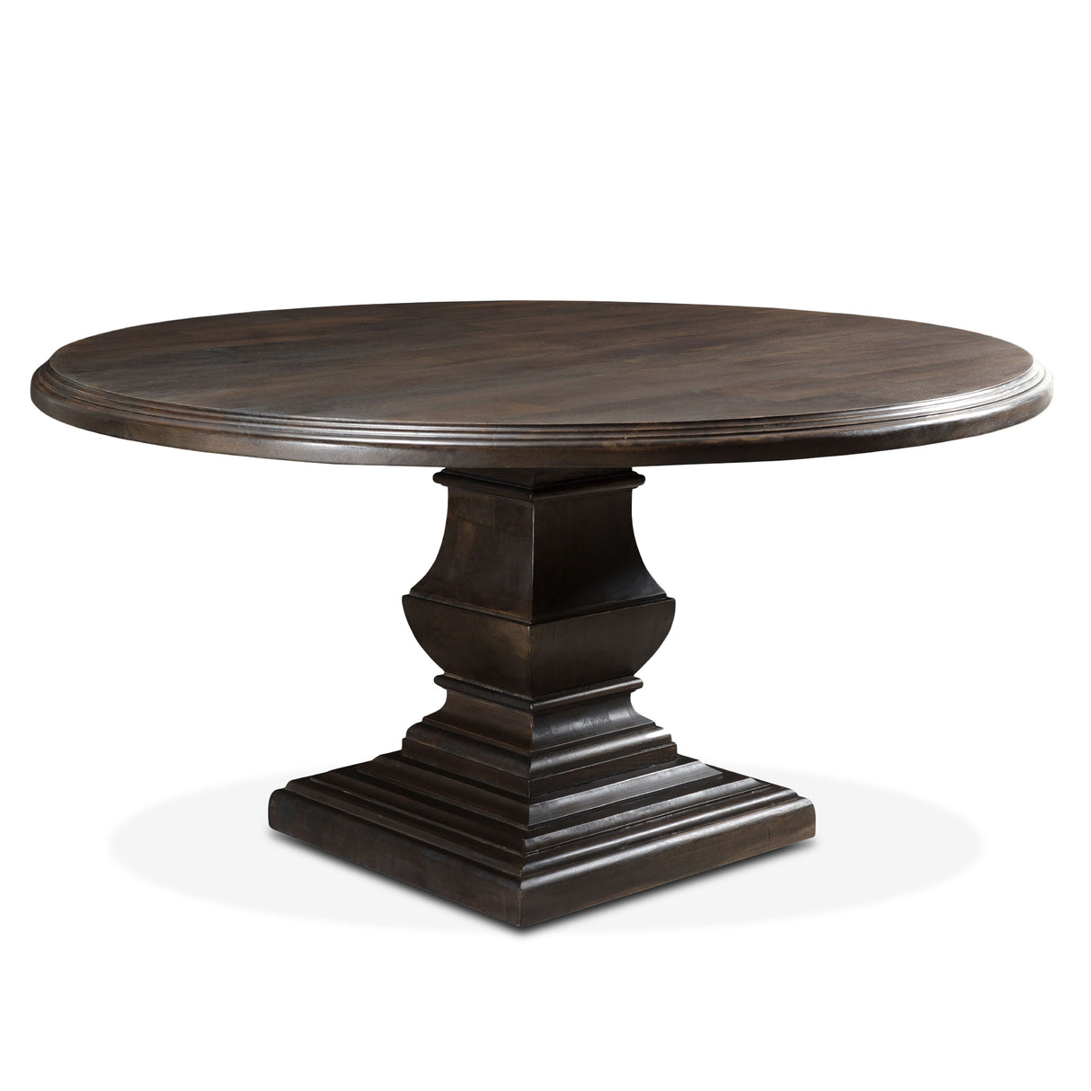 Nimes 60" Round Dining Table in Vintage Brown by Home Trends & Design at Eve Furniture
