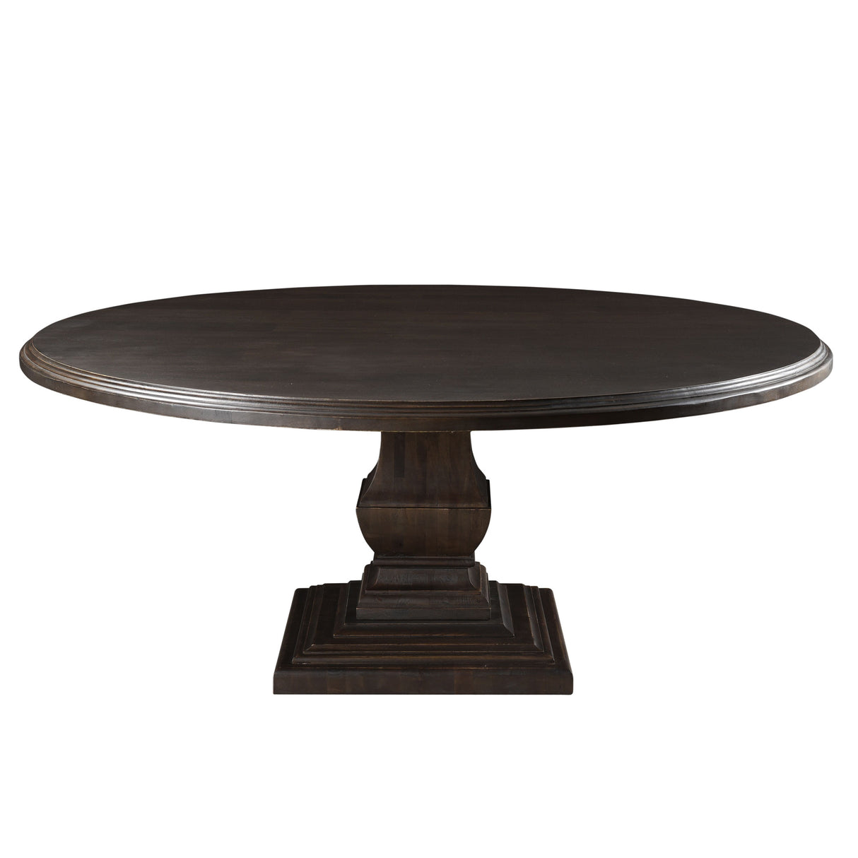 Nimes 72" Round Dining Table in Vintage Brown by Home Trends & Design at Eve Furniture