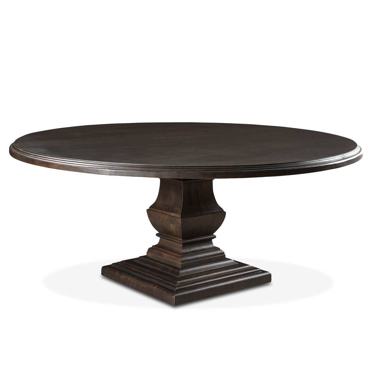 Nimes 72" Round Dining Table in Vintage Brown by Home Trends & Design at Eve Furniture