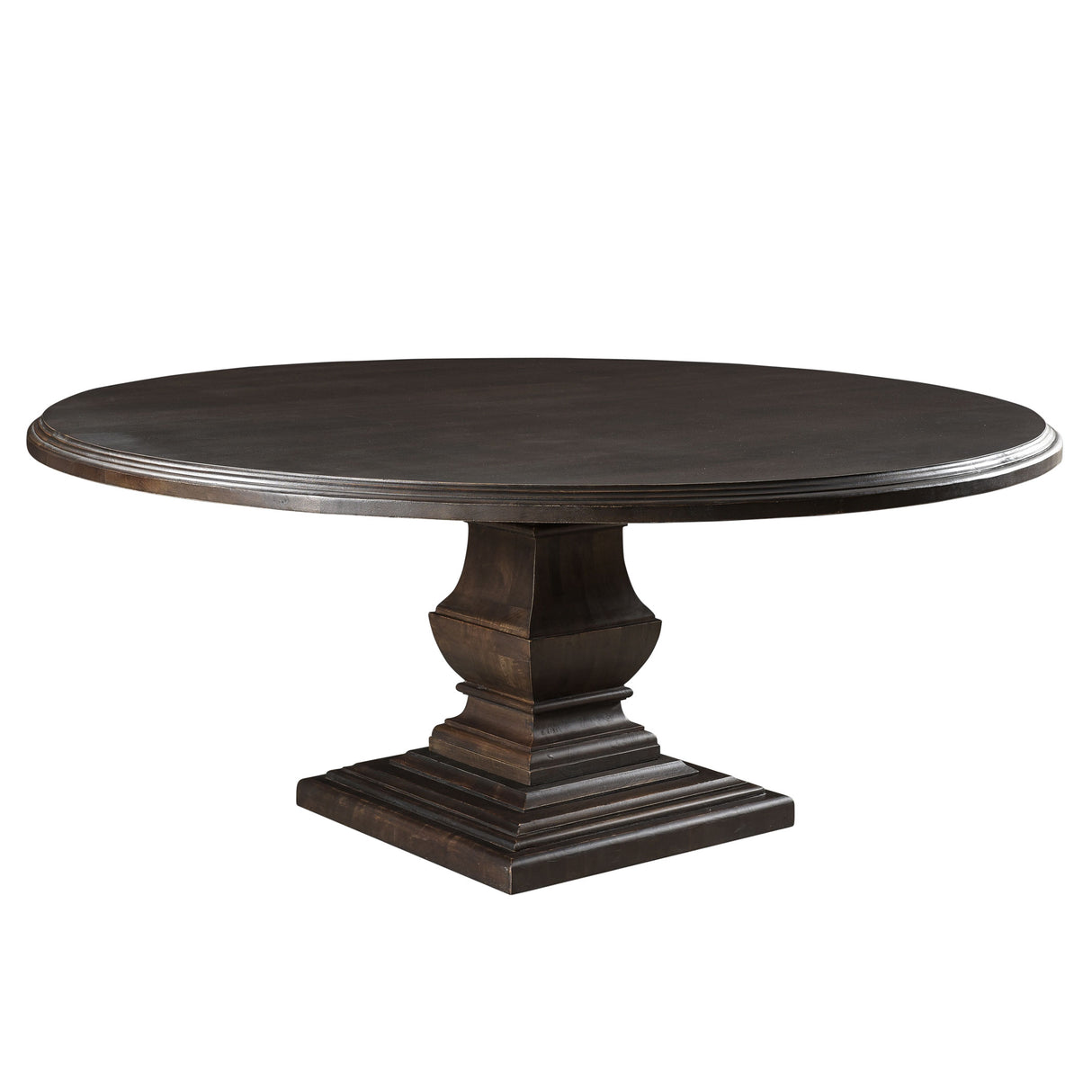 Nimes 72" Round Dining Table in Vintage Brown by Home Trends & Design at Eve Furniture