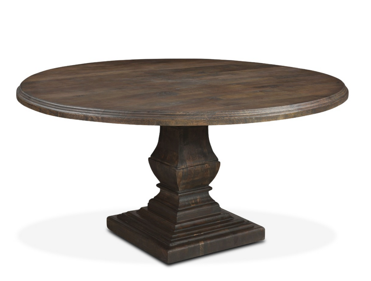 Nimes 72" Round Dining Table in Weathered Mango by Home Trends & Design at Eve Furniture