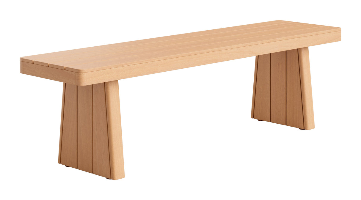 Nimone Natural Outdoor Bench by Zuomod at Eve Furniture