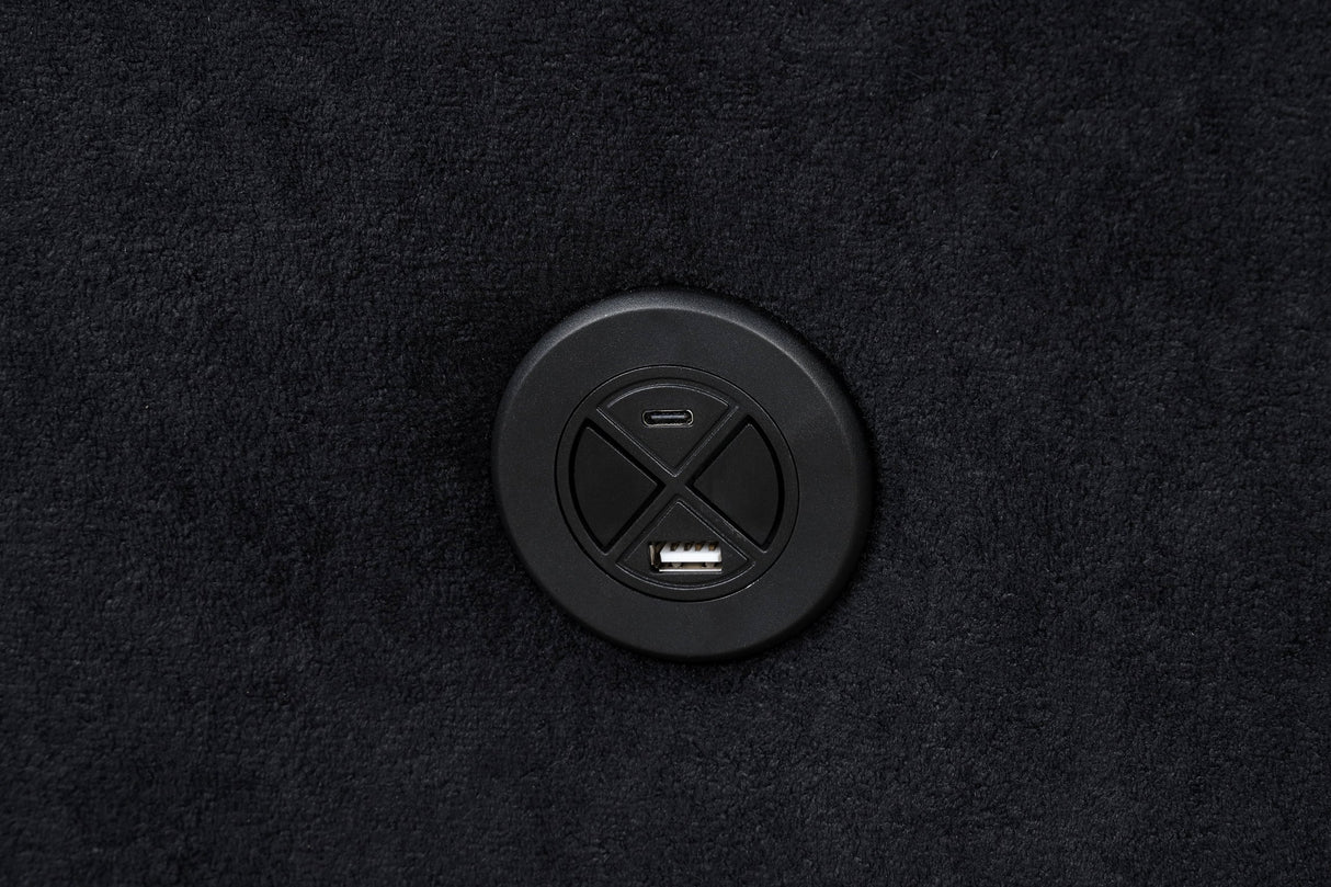 Nina Black 3-Piece Power Reclining Set by Happy Homes at Eve Furniture