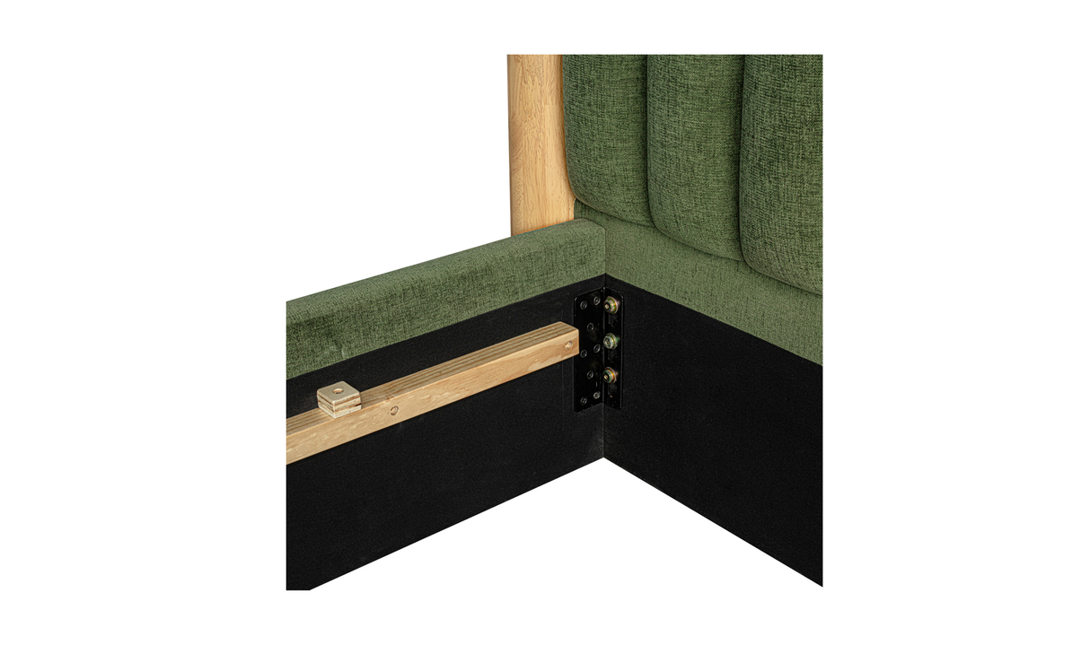 Nina King Bed - Green by Moe's Home at Eve Furniture