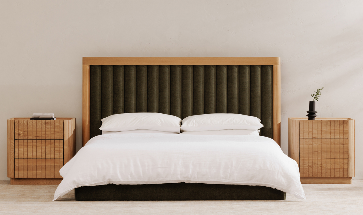 Nina Queen Bed - Green by Moe's Home at Eve Furniture