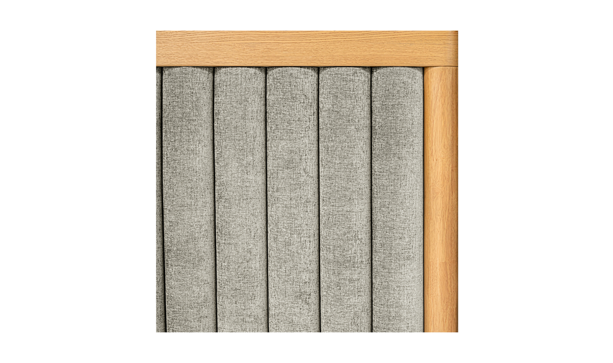 Nina Queen Bed - Grey by Moe's Home at Eve Furniture