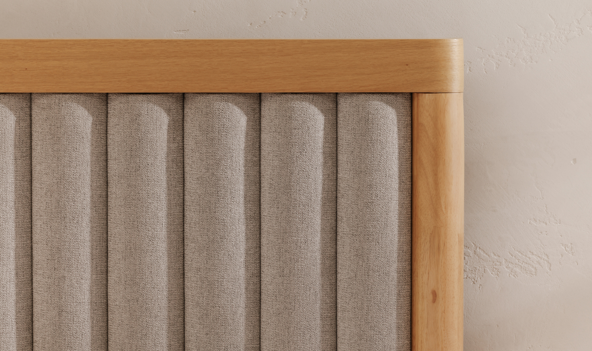 Nina Queen Bed - Grey by Moe's Home at Eve Furniture