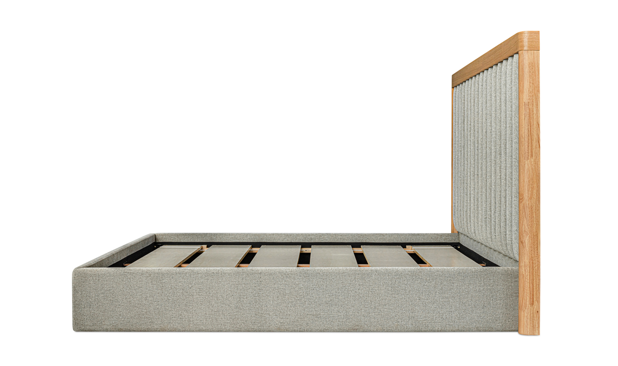 Nina Queen Bed - Grey by Moe's Home at Eve Furniture