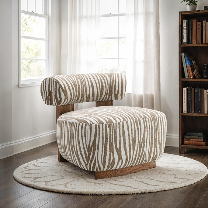 Niobe Beige Accent Chair by Furniture of America at Eve Furniture