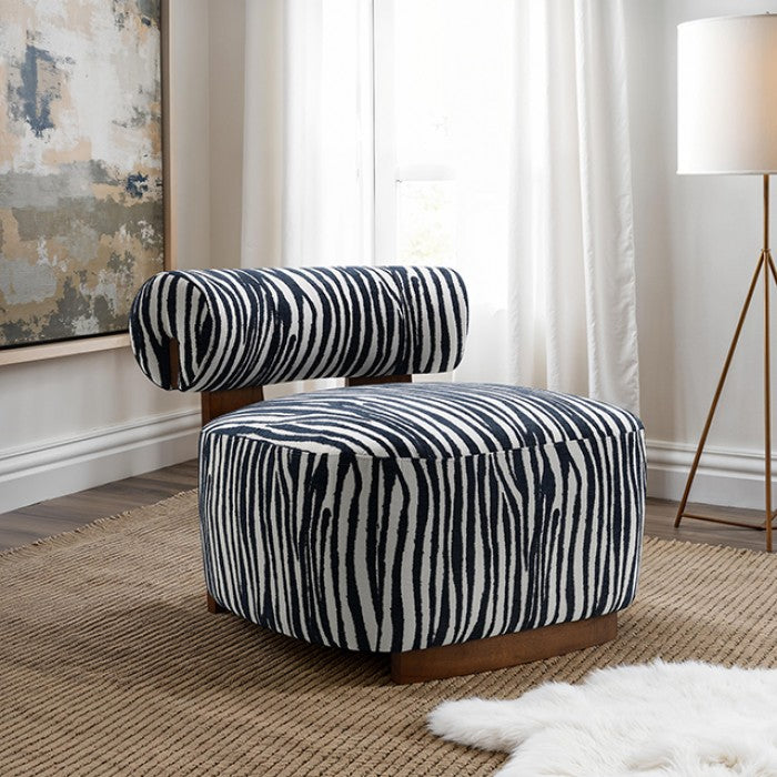 Niobe Midnight Blue Accent Chair by Furniture of America at Eve Furniture