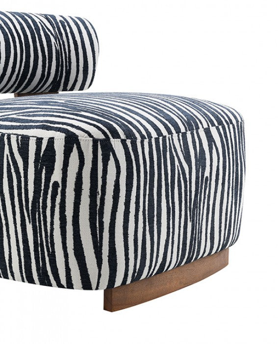 Niobe Midnight Blue Accent Chair by Furniture of America at Eve Furniture