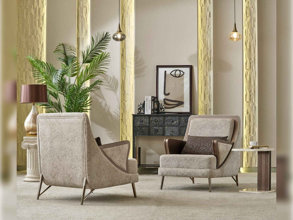 Nirvana Chair Beige by Furnia at Eve Furniture