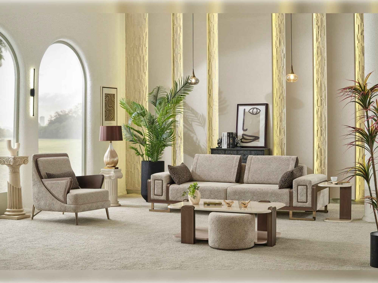 Nirvana Chair Beige by Furnia at Eve Furniture
