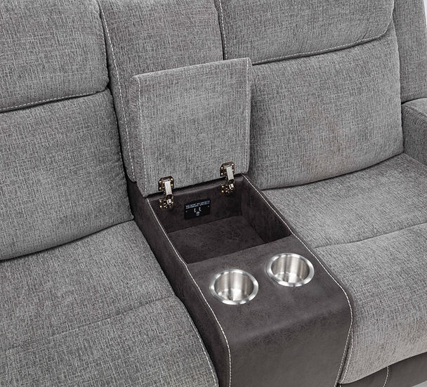 Nisa Grey Reclining Living Room Set by New Era Innovations at Eve Furniture