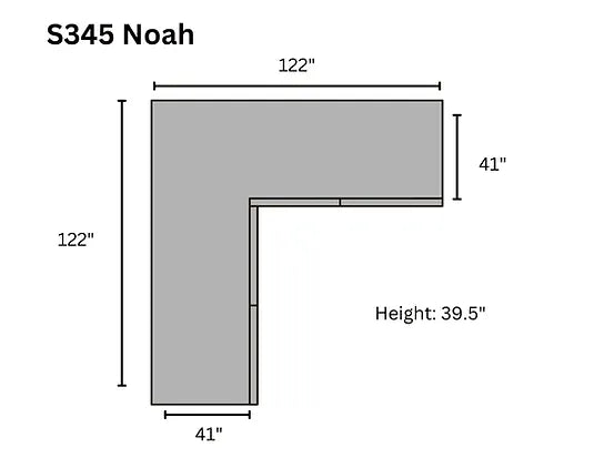 Noah Grey 3-Piece Sectional by New Era Innovations at Eve Furniture