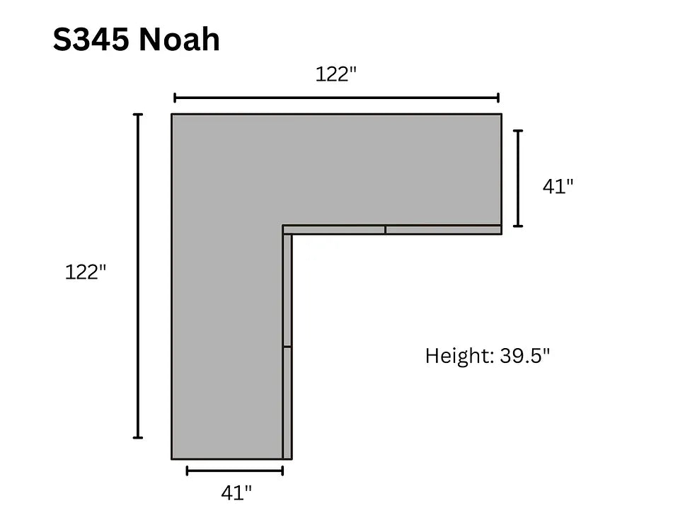 Noah Ivory 3-Piece Sectional by New Era Innovations at Eve Furniture