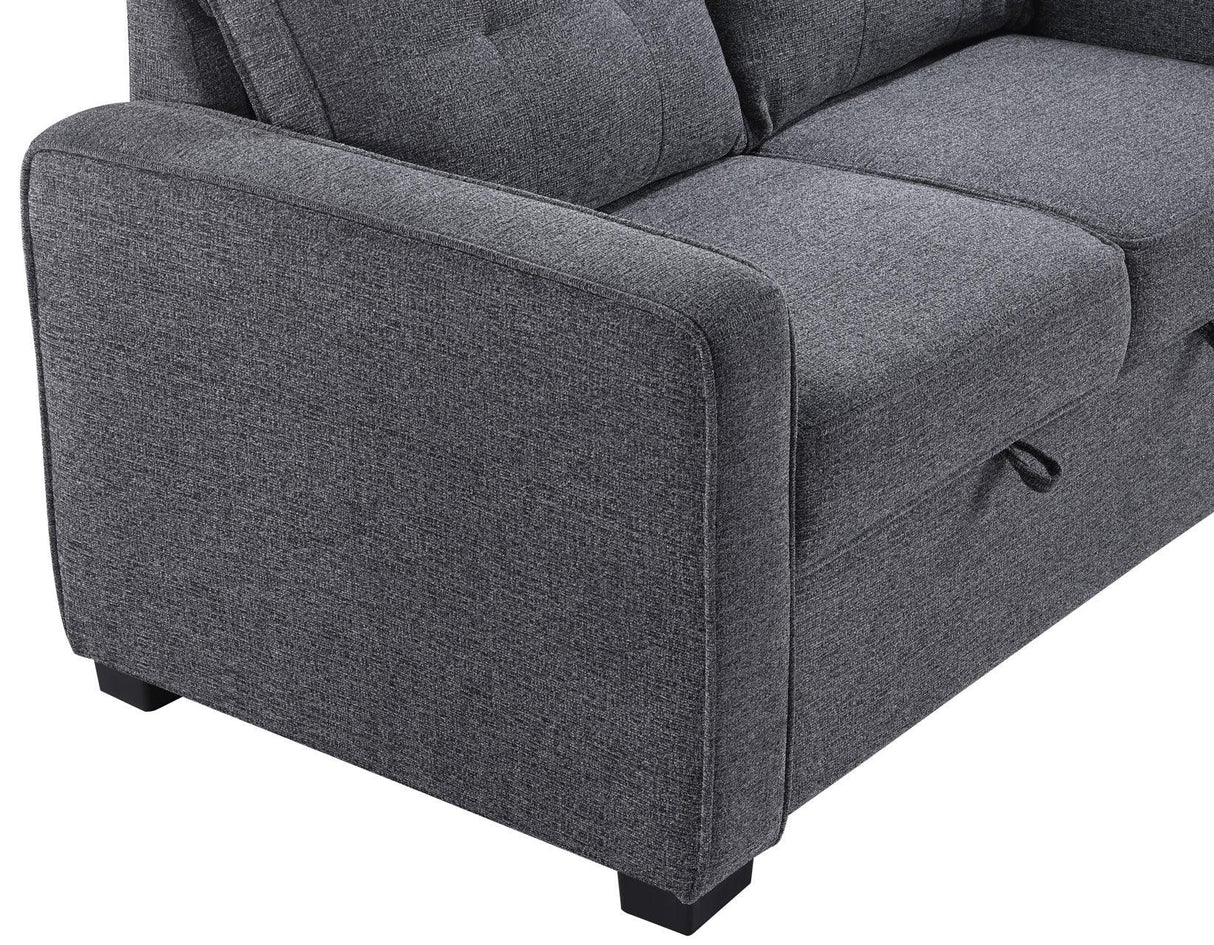 Noah Gray Convertible Sleeper Loveseat by Steve Silver at Eve Furniture