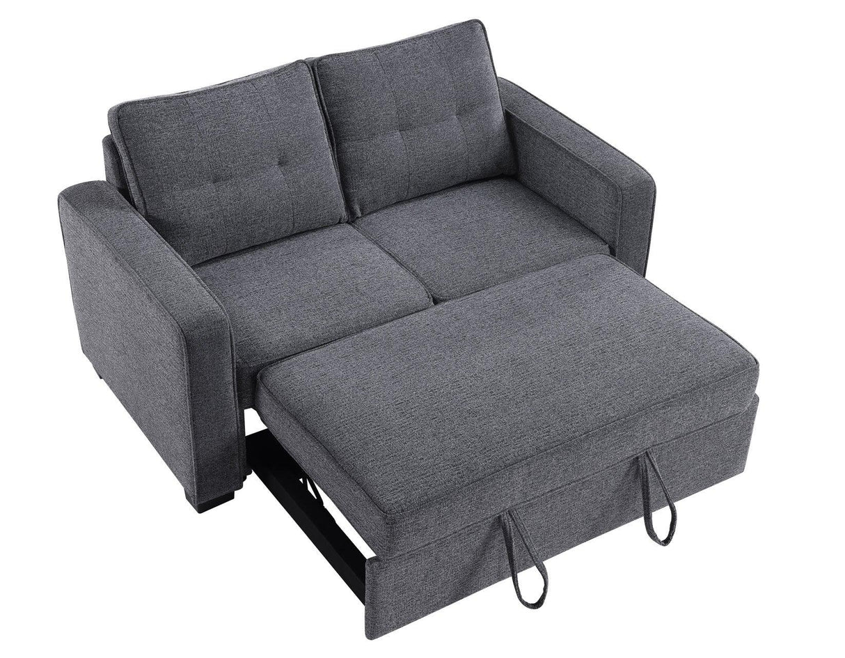 Noah Gray Convertible Sleeper Loveseat by Steve Silver at Eve Furniture