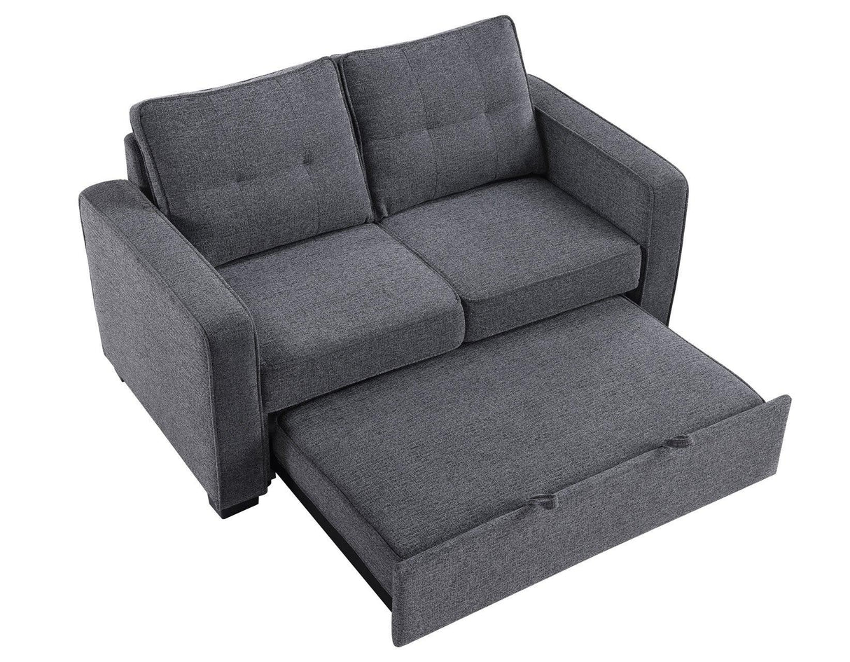 Noah Gray Convertible Sleeper Loveseat by Steve Silver at Eve Furniture