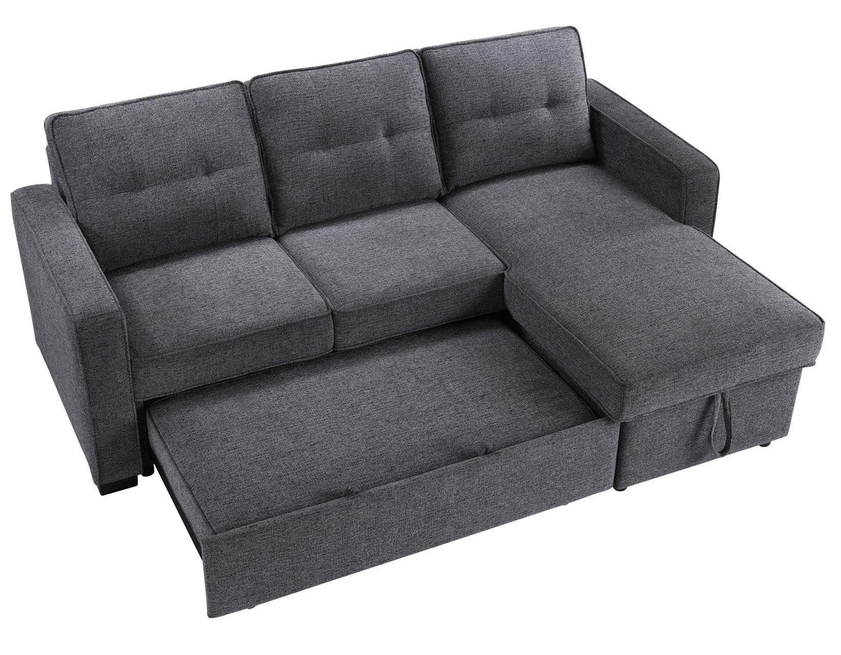 Noah Flippable, Convertible Storage Sleeper Chofa, Gray by Steve Silver at Eve Furniture