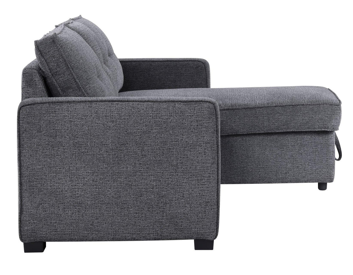Noah Flippable, Convertible Storage Sleeper Chofa, Gray by Steve Silver at Eve Furniture