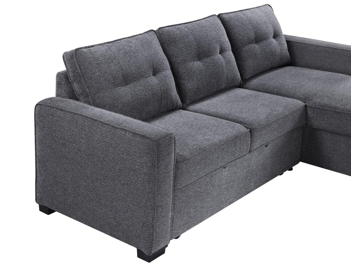 Noah Flippable, Convertible Storage Sleeper Chofa, Gray by Steve Silver at Eve Furniture