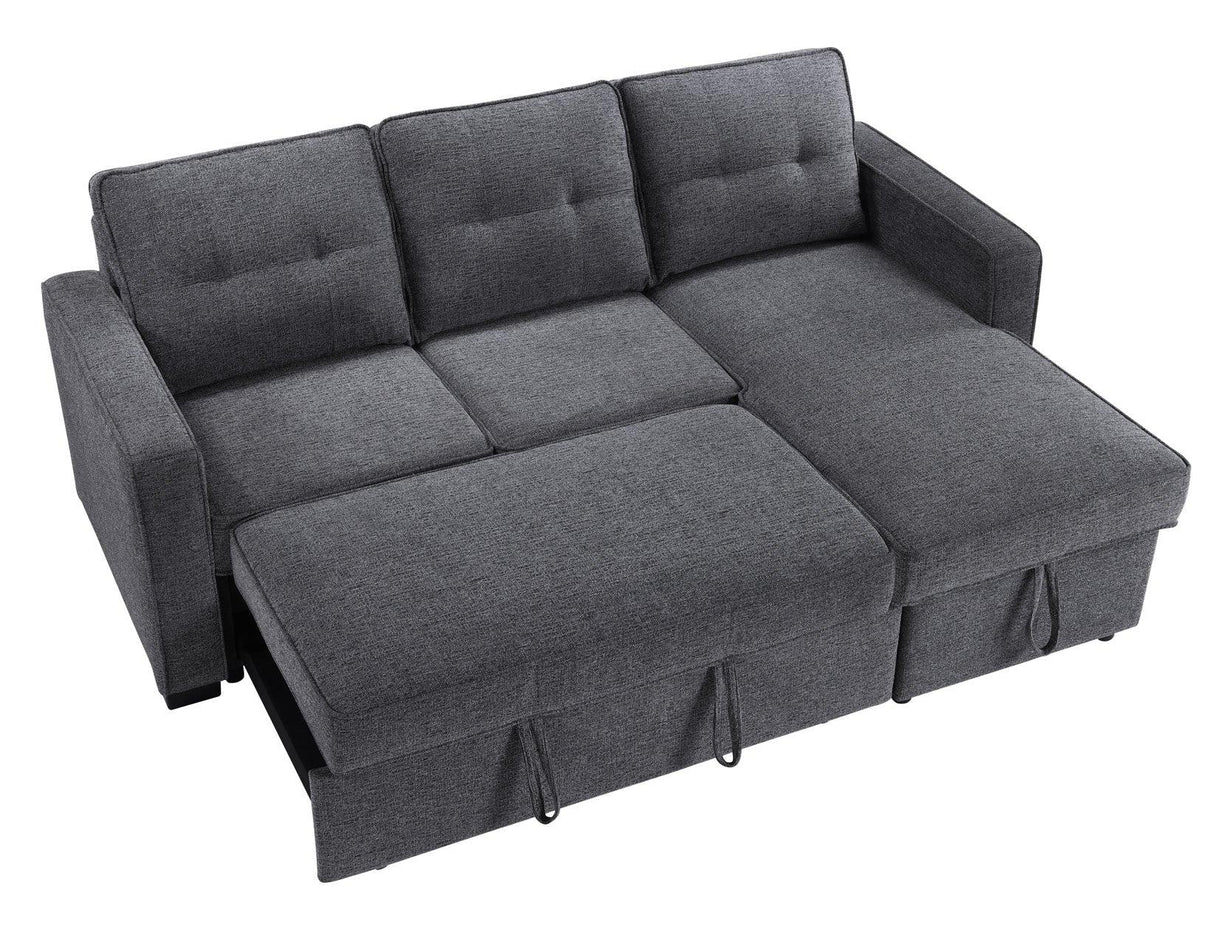 Noah Flippable, Convertible Storage Sleeper Chofa, Gray by Steve Silver at Eve Furniture