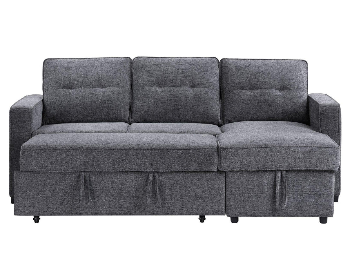 Noah Flippable, Convertible Storage Sleeper Chofa, Gray by Steve Silver at Eve Furniture
