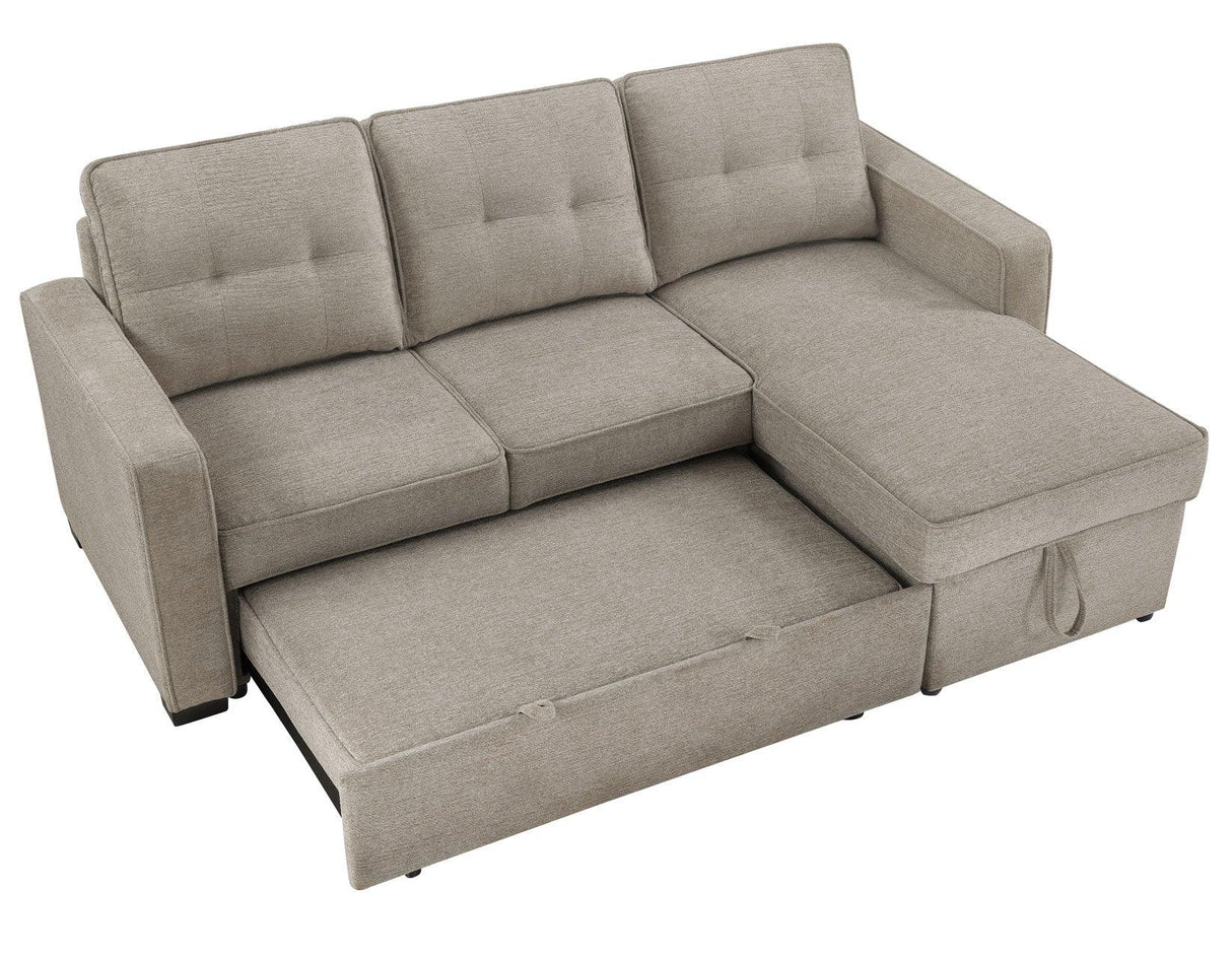 Noah Flippable, Convertible Storage Sleeper Chofa, Tan by Steve Silver at Eve Furniture