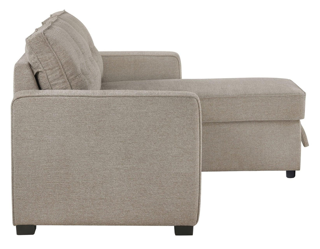 Noah Flippable, Convertible Storage Sleeper Chofa, Tan by Steve Silver at Eve Furniture