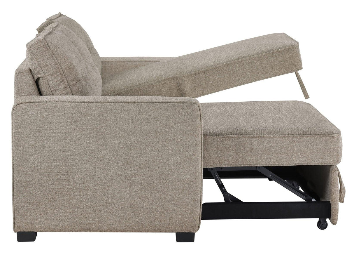 Noah Flippable, Convertible Storage Sleeper Chofa, Tan by Steve Silver at Eve Furniture