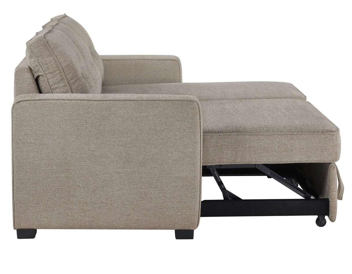 Noah Flippable, Convertible Storage Sleeper Chofa, Tan by Steve Silver at Eve Furniture