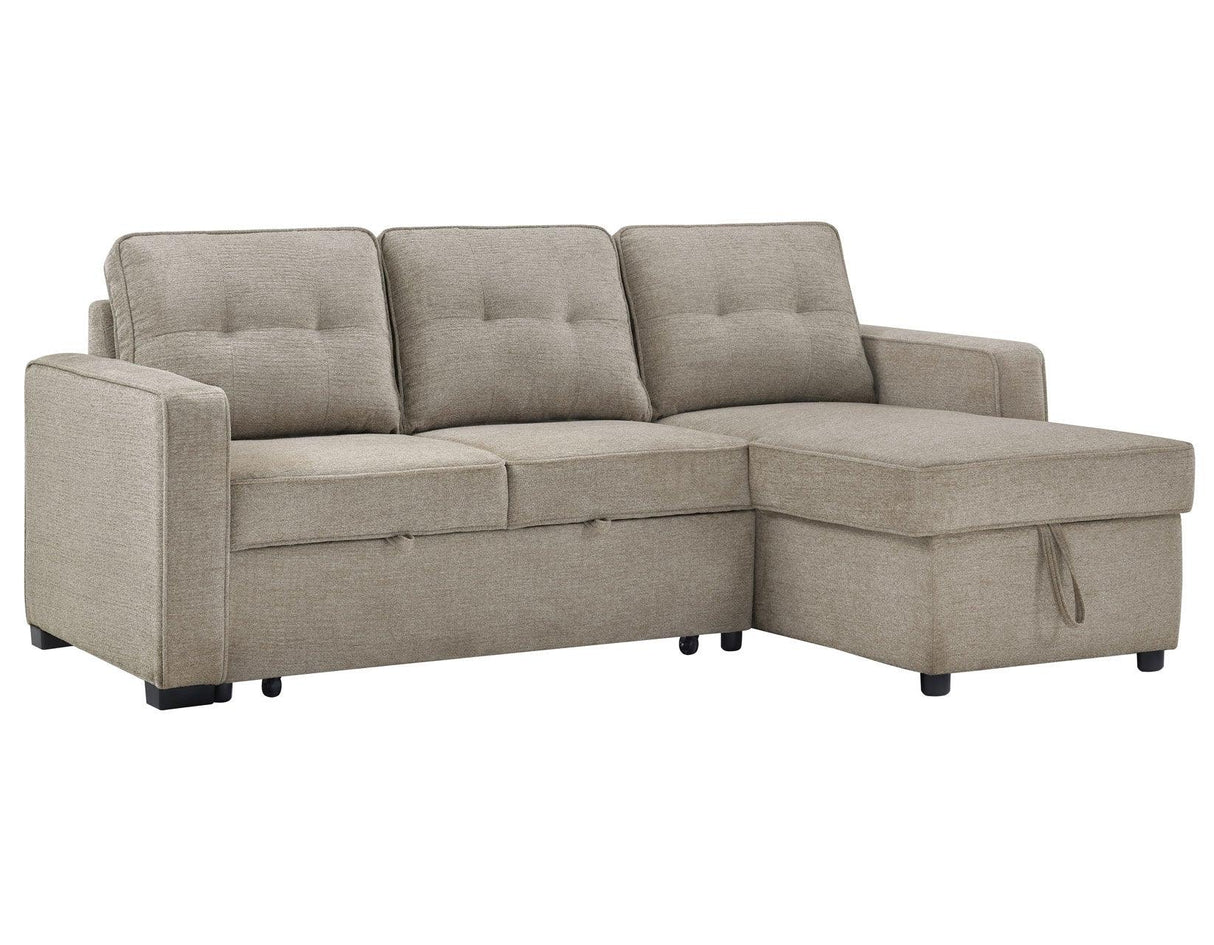 Noah Flippable, Convertible Storage Sleeper Chofa, Tan by Steve Silver at Eve Furniture