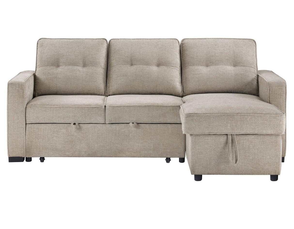 Noah Flippable, Convertible Storage Sleeper Chofa, Tan by Steve Silver at Eve Furniture