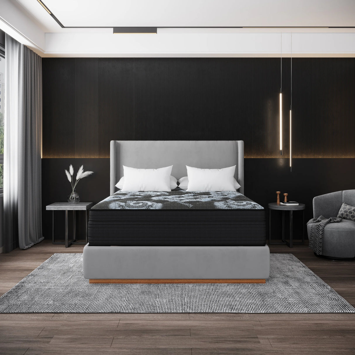 Noche Luxury Firm 13" Hybrid Queen Mattress by Happy Homes at Eve Furniture