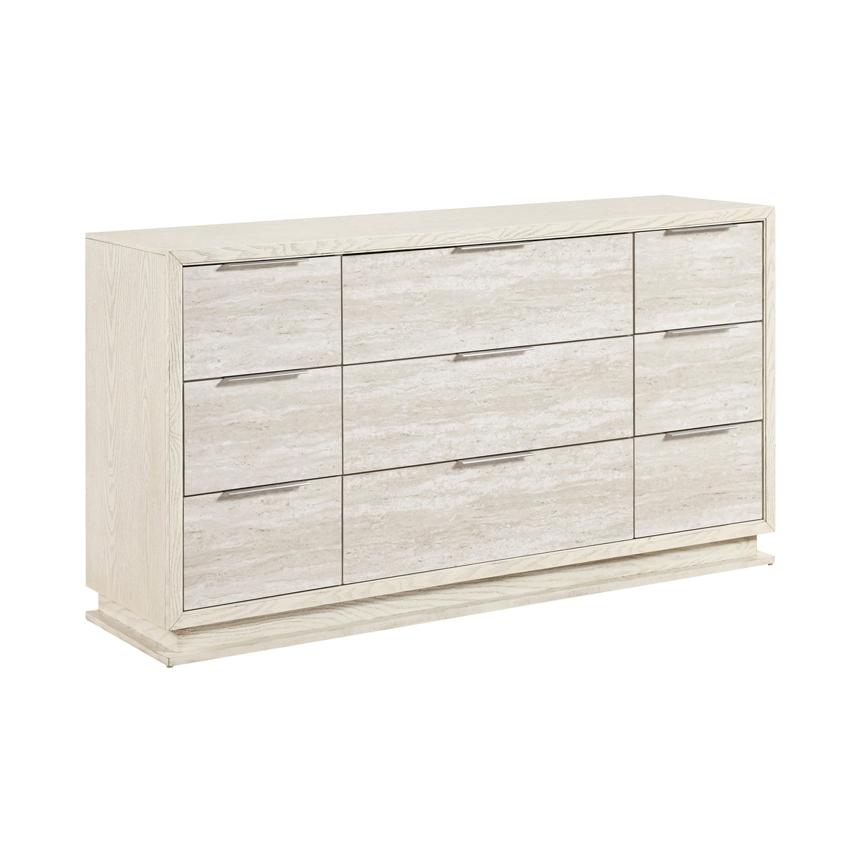 Noctis White/Light Gray Dresser by Homelegance at Eve Furniture