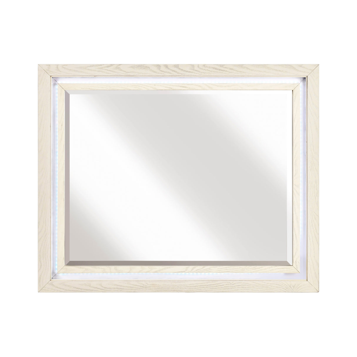 Noctis White/Light Gray Mirror by Homelegance at Eve Furniture