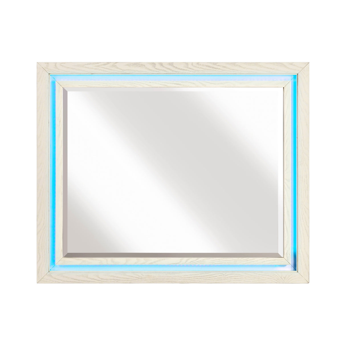 Noctis White/Light Gray Mirror by Homelegance at Eve Furniture