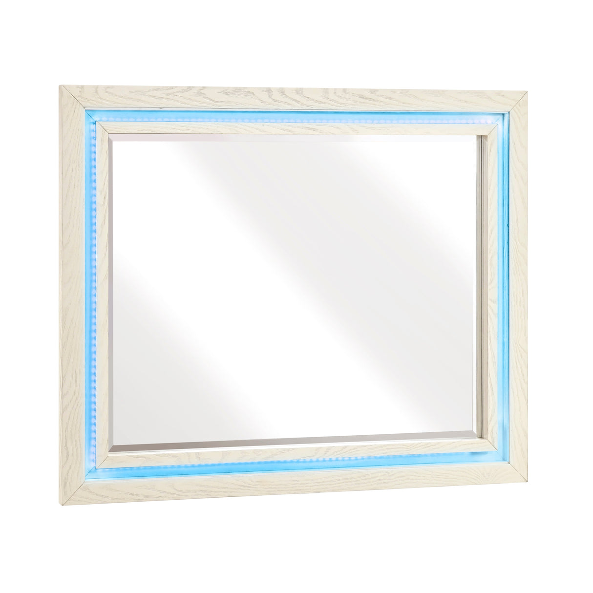 Noctis White/Light Gray Mirror by Homelegance at Eve Furniture