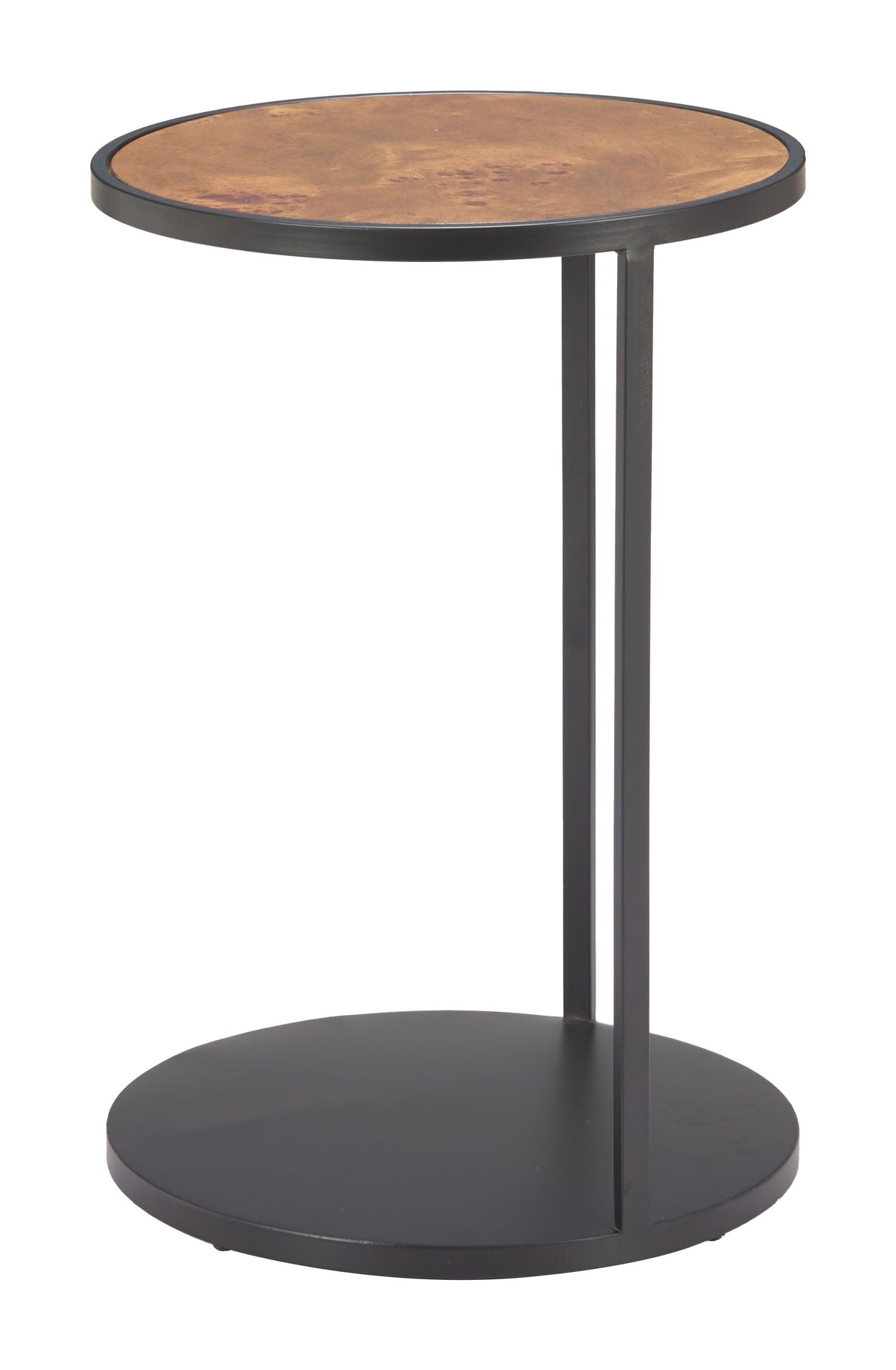 Nodo Brown & Black Side Table by Zuomod at Eve Furniture