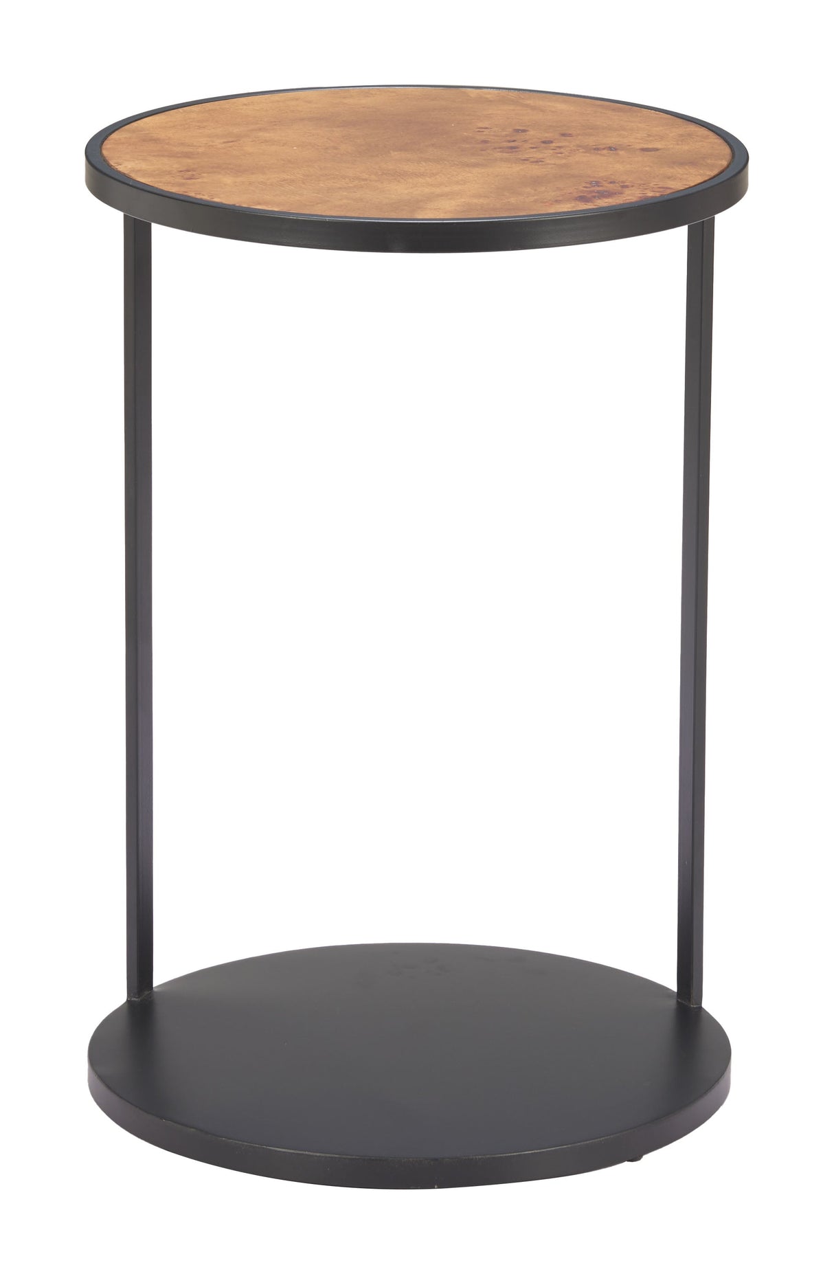 Nodo Brown & Black Side Table by Zuomod at Eve Furniture